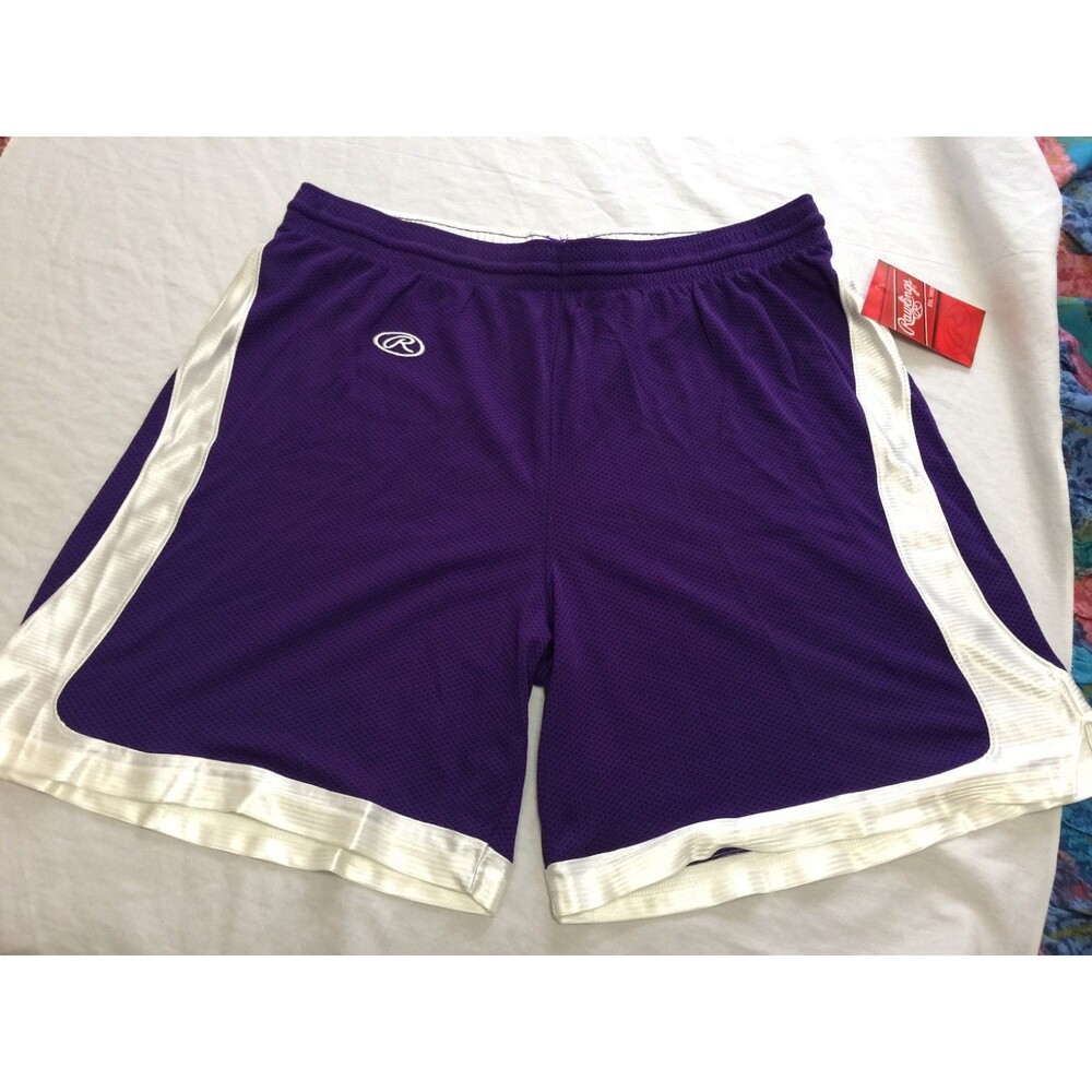 NWT RAWLINGS WOMENS ATHLETIC BASKETBALL SHORTS SIZE XL